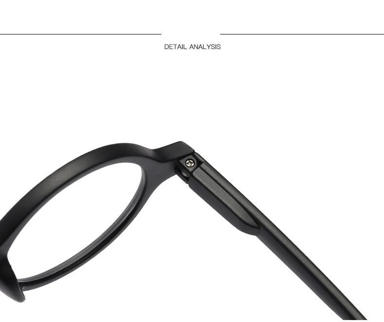 Mai Blume Retro Brille für Sichtheit Runde Vintage Brillen für Männer Frauen Rahmen mit Dioptrien +1+1,5+2+2,5 – Detail 3
