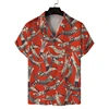 Mens Designer Clothing 3D Print Shirt Oversized Summer 2024 Travel Hawaii Beach Hawaiian Harajuku Pattern Camisa Masculino Lapel 2