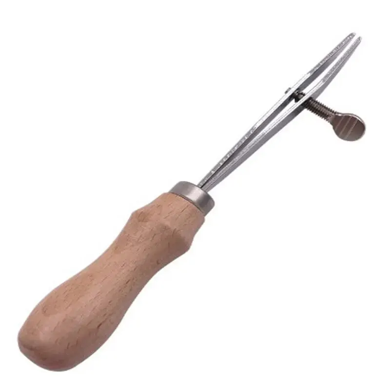 Leather Tool Wooden Handle Crimper Wallet Trimmer