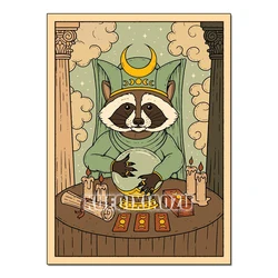 Charming Animal Tarot Rhinestone Embroidery Kit - DIY Home Decor Gift - 50x70cm Square Drill (FDX3192)