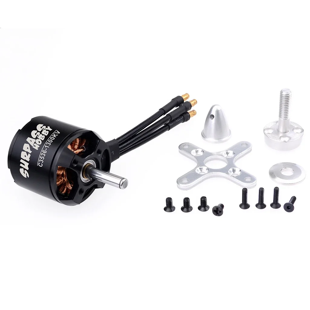 SURPASS HOBBY 3536 고정익 아웃러너 브러시리스 모터, RC 1000g-1500g 비행기 글라이더 워버드, 910KV, 1050KV, 1300KV, 1500KV