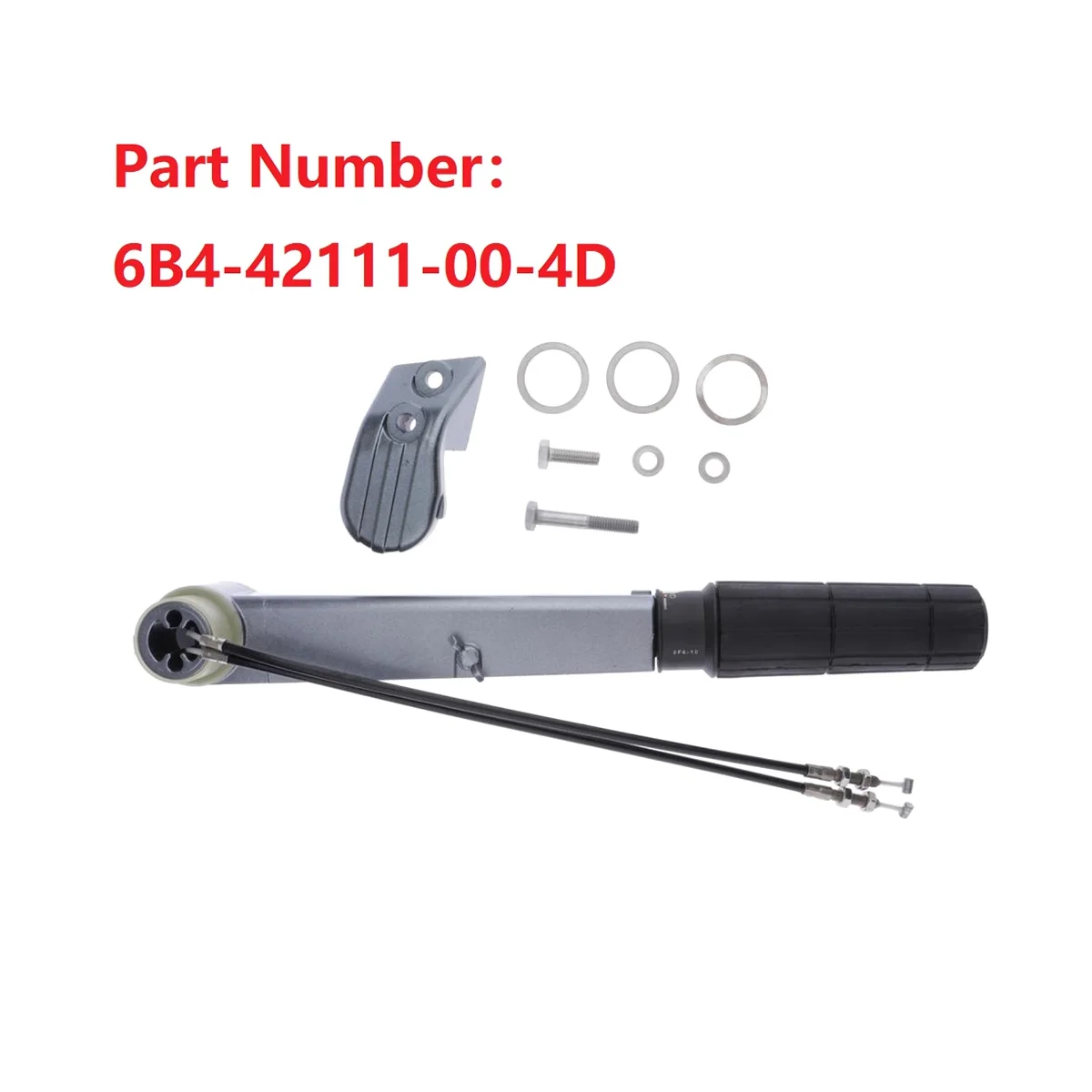 6B4-42111-00-4D Outboard Throttle Handle Assy with Cable for Yamaha Outboard