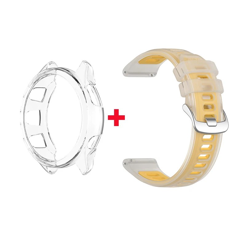 Enhanced Product Title:  
Transparent Jelly Color Silicone Watch Strap