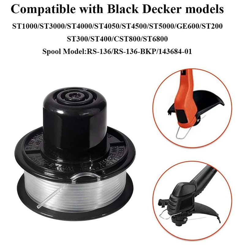 RS-136 ST4500 ST1000 ST4000 GE600 CST800 ST6800 호환 예초기 액세서리 6 팩