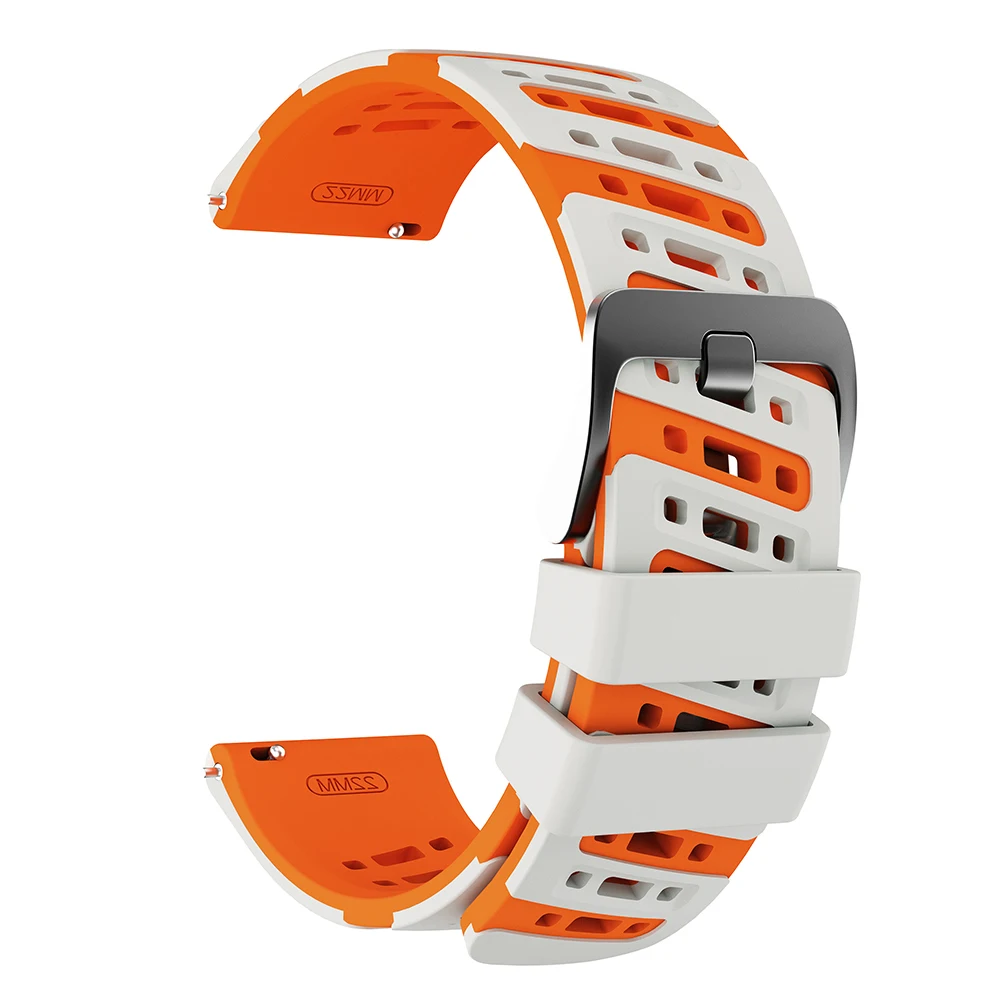 Silicone Sport Wristband - 22mm Watch Strap