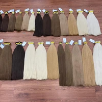 Shinehair gros cheveux humains raides en vrac 100% Extensions de cheveux humains réels mettre en évidence 16A naturel noir cheveux Bundle Blonde 613 5