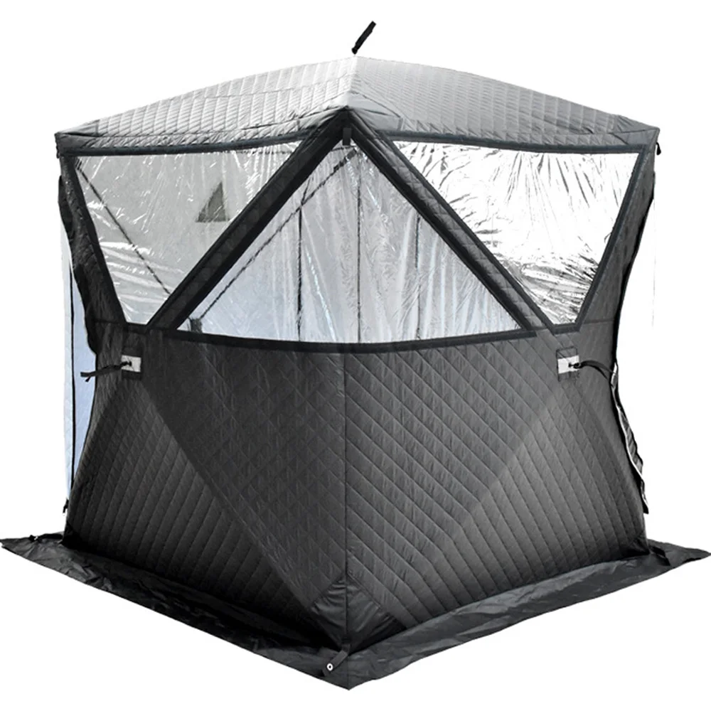 Portable Ice Fishing Shelter Easy Set-up Winter Fishing Tent Ice Fishing Tent  Waterproof &  Windproof