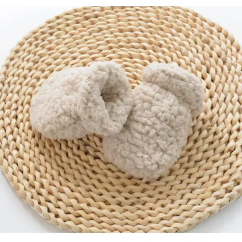 Autumn Winter Thicken Warm Gloves for Newborn Baby Mittens Kids Boy Girl Plush Anti-scratch Face Gloves Accessories 3