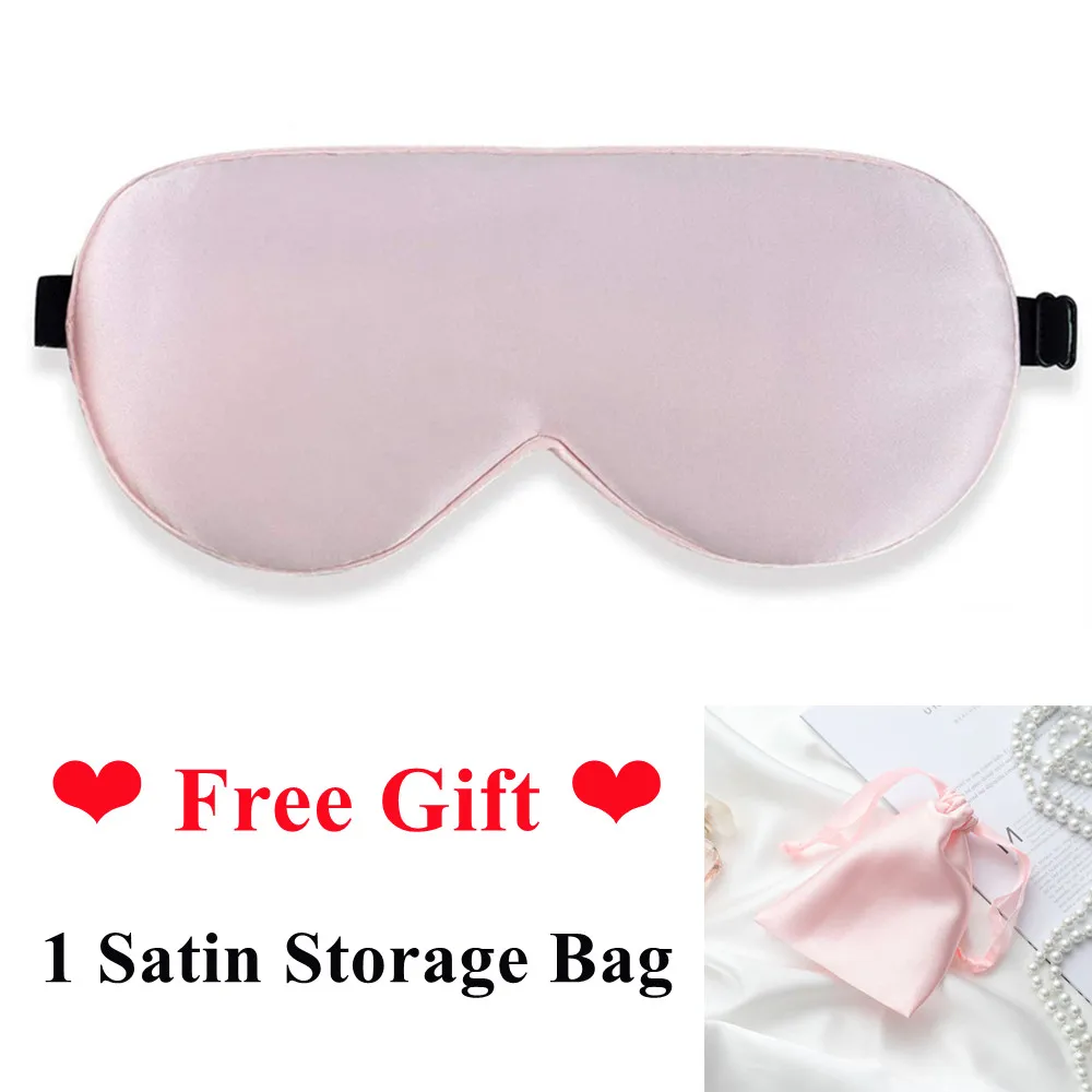 Luxurious 100% Natural Mulberry Silk Sleep Mask with Adjustable Strap