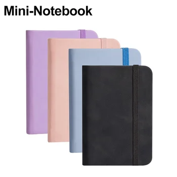 1 pz A7 Mini Notebook Studente portatile Libro tascabile Blocco note Diario Planner Agenda Copertina in pelle Memo Pad Ufficio Scuola di cancelleria