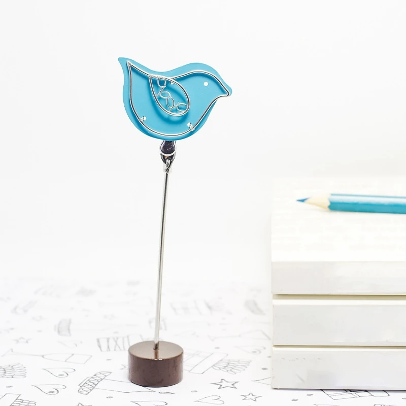 스테인레스 스틸 금속 데스크탑 사진 클립, 명함 클립, 테이블 장식, 파티 웨딩, 5 개