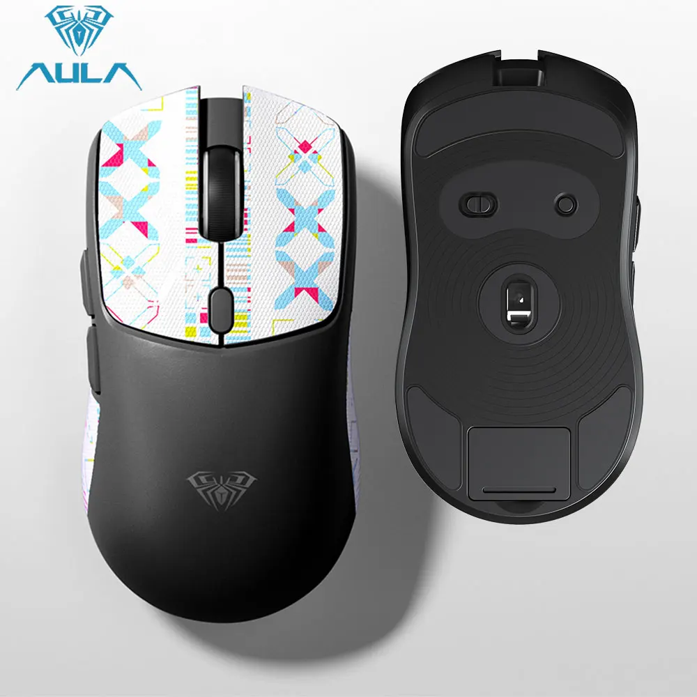 AULA 무선 게이밍 마우스 트라이 모드 2.4G/블루투스 마우스 PC 게임 액세서리용 충전식 인체공학적 12000 DPI 마우스 SC580X