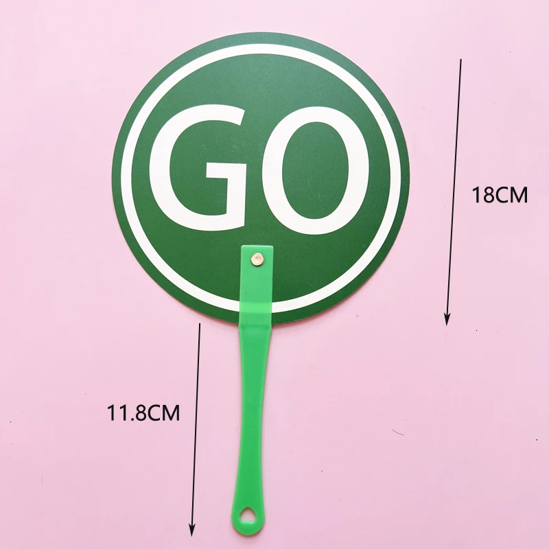 PVC 빅 사이즈 Go Stop Answer 게임 핸드 보드, 학생 표결 카드, 올바르고 잘못된 교실 용품, 교육 보조 장난감, 30cm