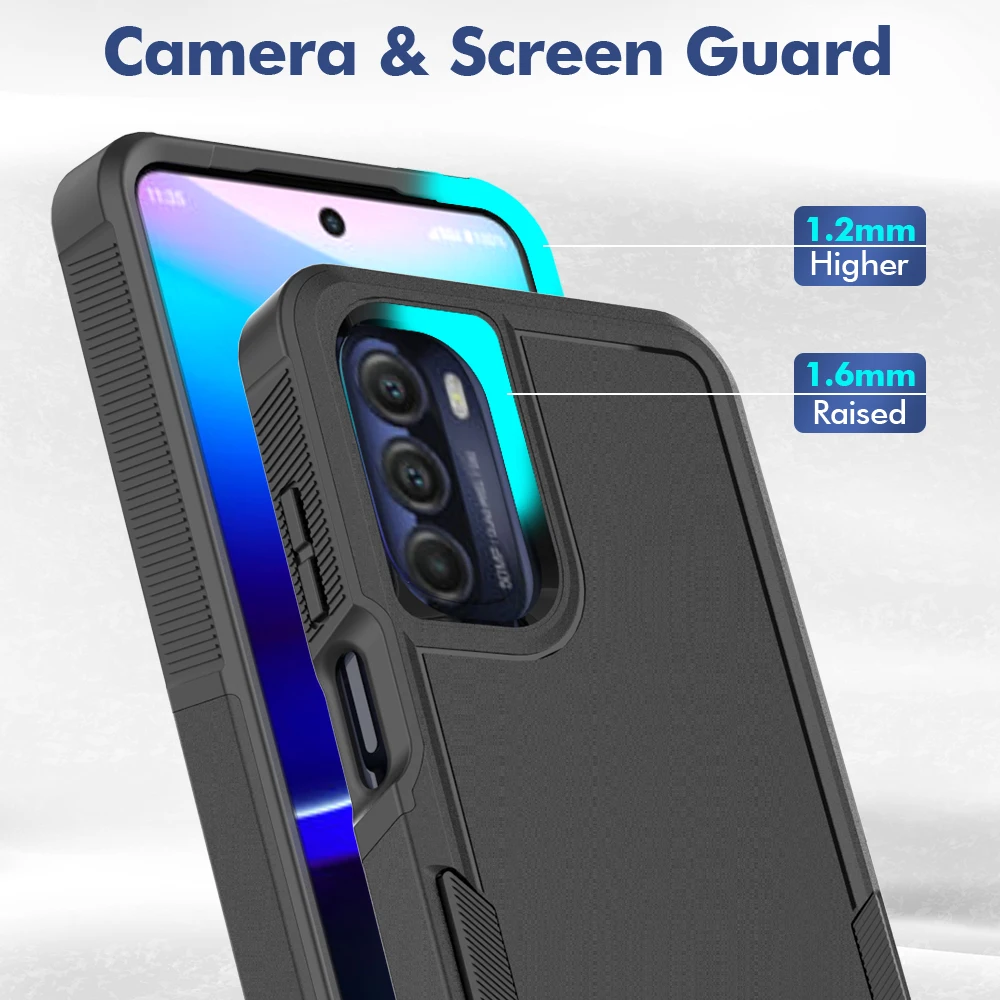 Fashion Armor Dual-Layer Shockproof Case with Hybrid Shell Protection