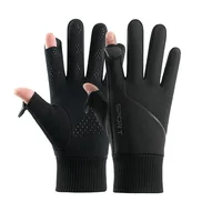 3M Gloves Black Waterproof Winter Warm Cycling Outdoor Sports Running Riding Motorcycle Ski Touch Screen Snowboard Gloves Men 1