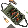 Multi-Purpose Roll Up Tool Bag Canvas Tool Organiser Hardware Tool Organizer Bucket Roll Up Electrician's Bucket Car Suspension 2