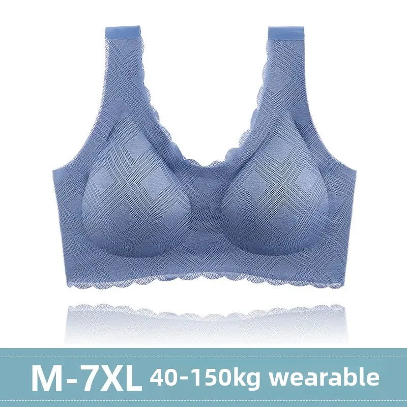 Plus Size Red L Latex Vest Style Bra No Steel Ring Thin Women's Underwear Gathered Tube Top Bralette Comfortable Home Clothes