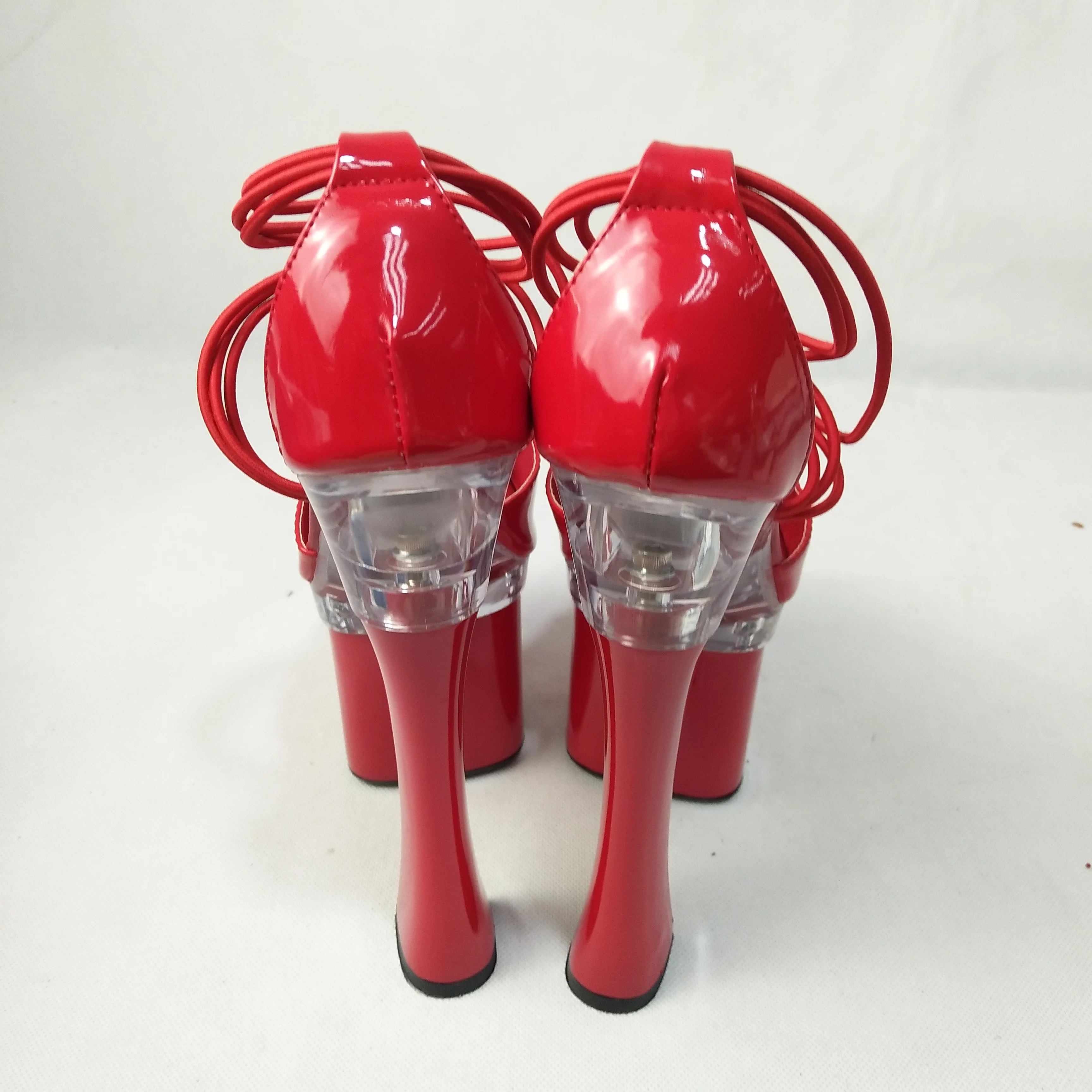 Fees Professional Customize Bride Comfortable Thick Heel 18cm High Heel Shoes Spool Heels 7 Inch High Heels dance shoes