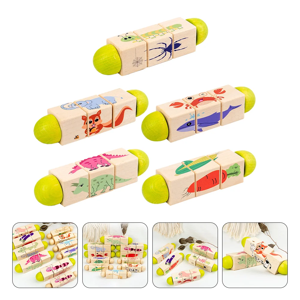 

5 шт., деревянные развивающие игрушки