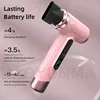 Portable USB Rechargeable Wireless Hair Dryer For Children's Dormitories Outdoor Travel With Strong Wind Powerful Blue Light 4
