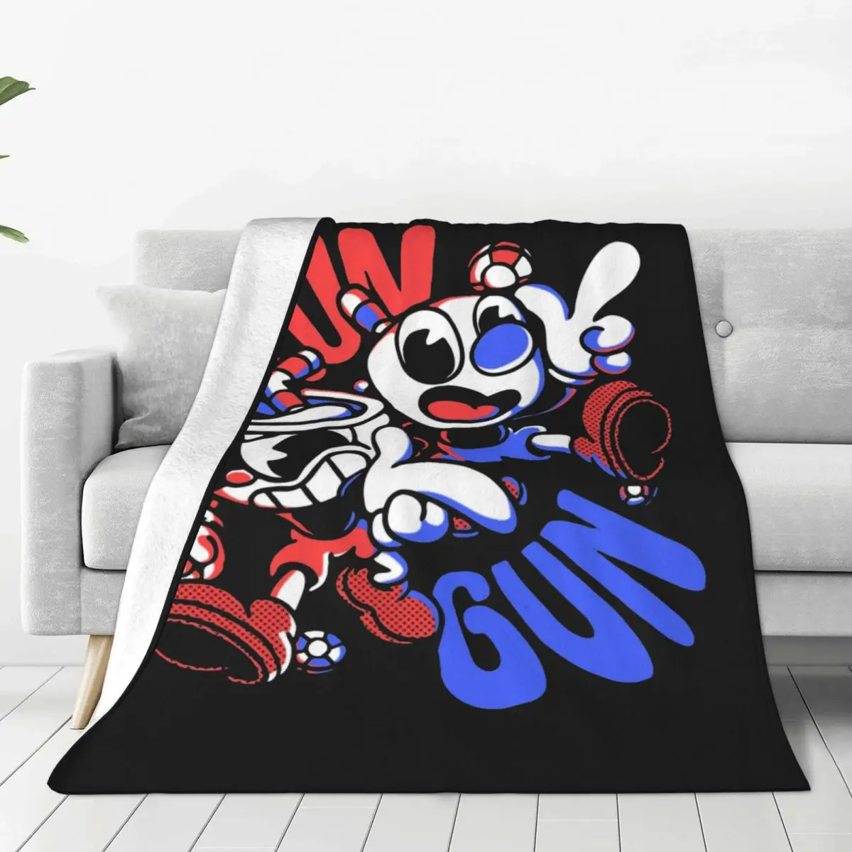 

Фланелевые одеяла Cuphead, аниме креативные Пледы для дома 200x15 0 см, одеяло