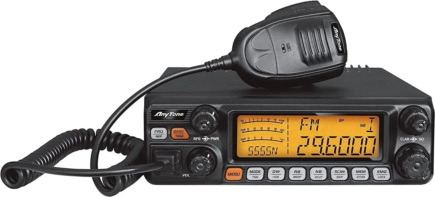 

New AT-5555N II 10 Meter Radio for Truck, with CTCSS/DCS Function, High Power Output 60W AM PEP,50W FM,SSB 60W | USA | NEW