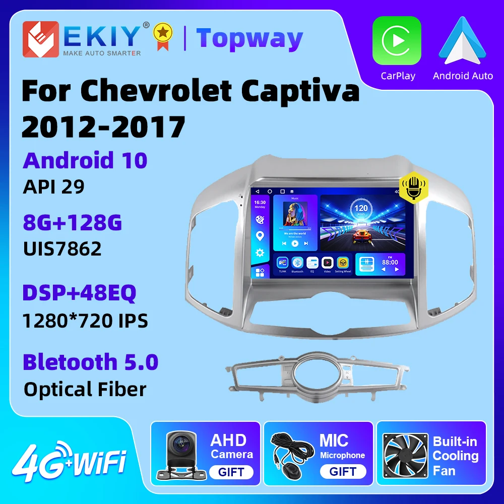 

EKIY 2 Din Android 10 Car Multimedia Player For Chevrolet Captiva 2012-2017 Car Radio 4G WIFI GPS Navigation No DVD Player
