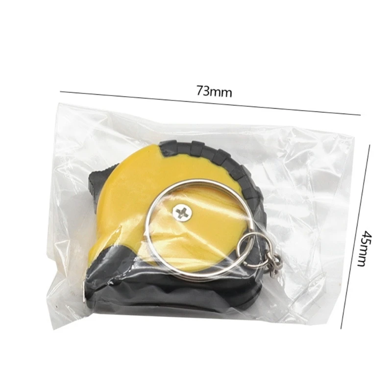 Small Tape Measure Keychain Pocket Mini Tape Measure with Twin Scale Metal Ruler tape measure