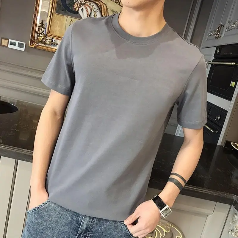 Camisetas con estampado de alfabeto para hombre, camisetas de gran tamaño para hombre, camisetas gráficas blancas, ropa barata y de alta calidad, nuevas en moda