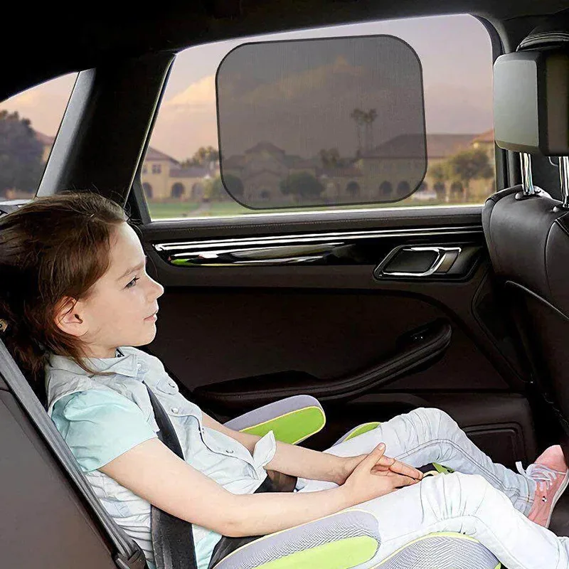 Universal Car Sunshades Foldable 1-5Pcs Auto Side Window Rear Windscreen Mesh Sunshade Cover Car Windshield Accessories Exterior