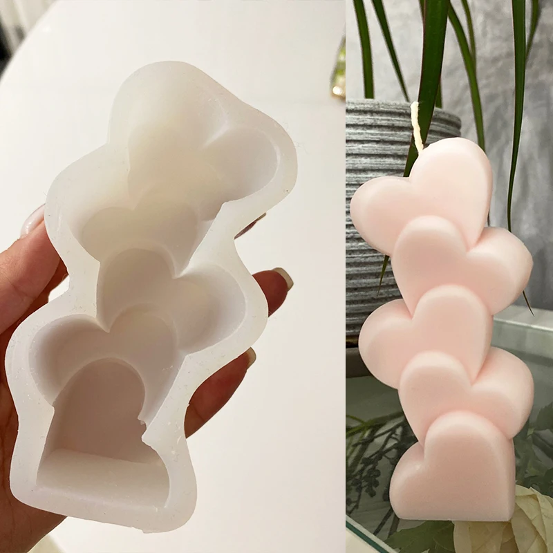 3D Flower Silicone Candle Mold Aesthetic New Handmade DIY Pillar