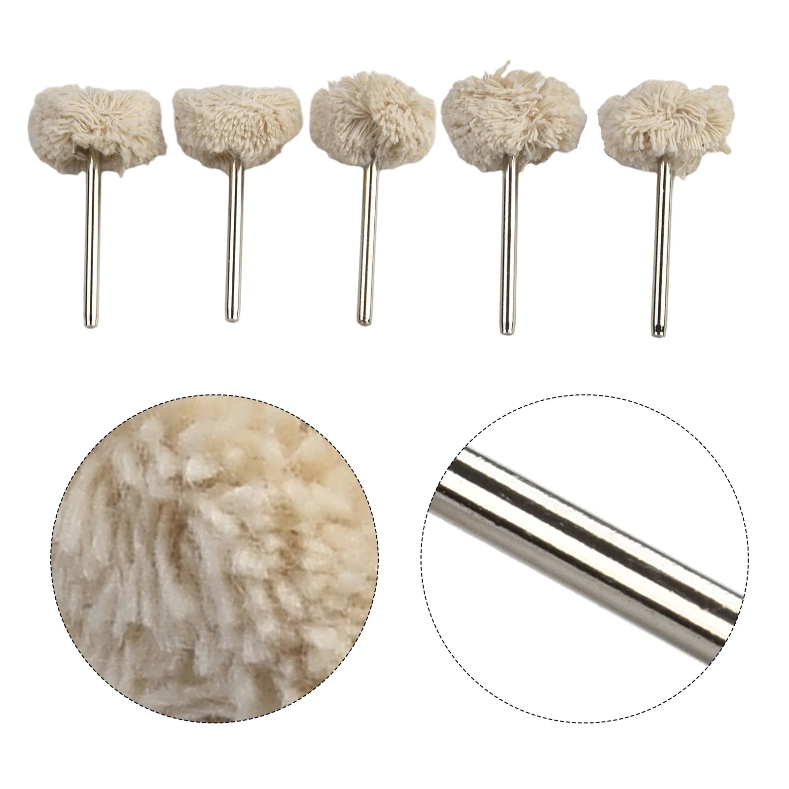 

5pc Polishing Wheels Wool Metal 25mm Diameter For Grinders Hanging Grinding High Speed Electric Drill Power Tool Accessories