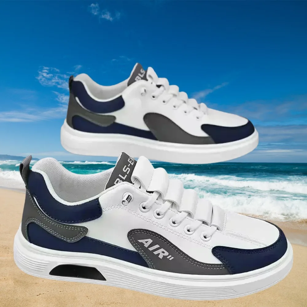 New Men's Shoes Leather Low Cut Fashion Trendy Running Sports Men's Casual Trendy Shoes - Image 5