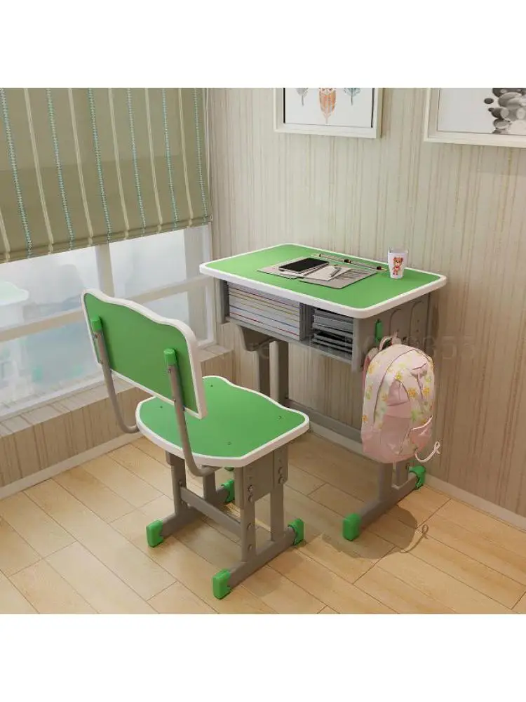 School training remedial classes primary and secondary school students lifting desks and chairs children study desk combination