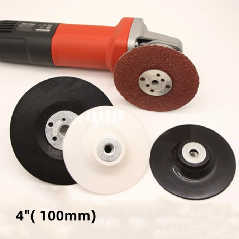 4 Inch 100mm M10 Screw Sanding Disc Backing Pad ABS Plastic Back Pad