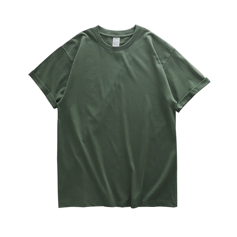 thumbnail image 1 of Camiseta gruesa de gran tamaño Dukeen de 280 g/m² para hombre, camiseta de manga corta de verano de algodón de color sólido, camisetas casuales de una pieza, 1 of 5