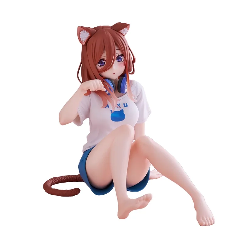 

Оригинальная настольная милая фигурка Taito Nakano Miku, экшн-фигурки из мультфильма квинтуплет, аниме, игрушки, Коллекционная модель из ПВХ, подарок для детей