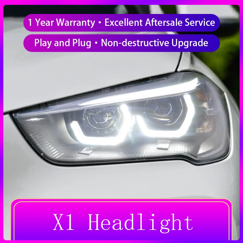 

Car Accessories For BMW X1 F48 F49 2016 2017 2018 2019 Front Light DRL Head Lamp LED Projector Lens Headlight Vehicles Automatic