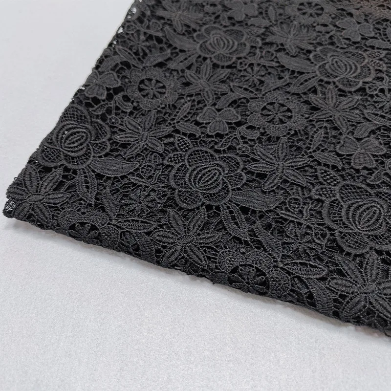 Pizzo Ricamo Vintage Solubile In Acqua - Bordatura In Seta Di Latte - 10 Cm X 5 Metri - Colore Vinaccia - Per Tende, Tovaglie, Vestiti Fai Da Te - 6