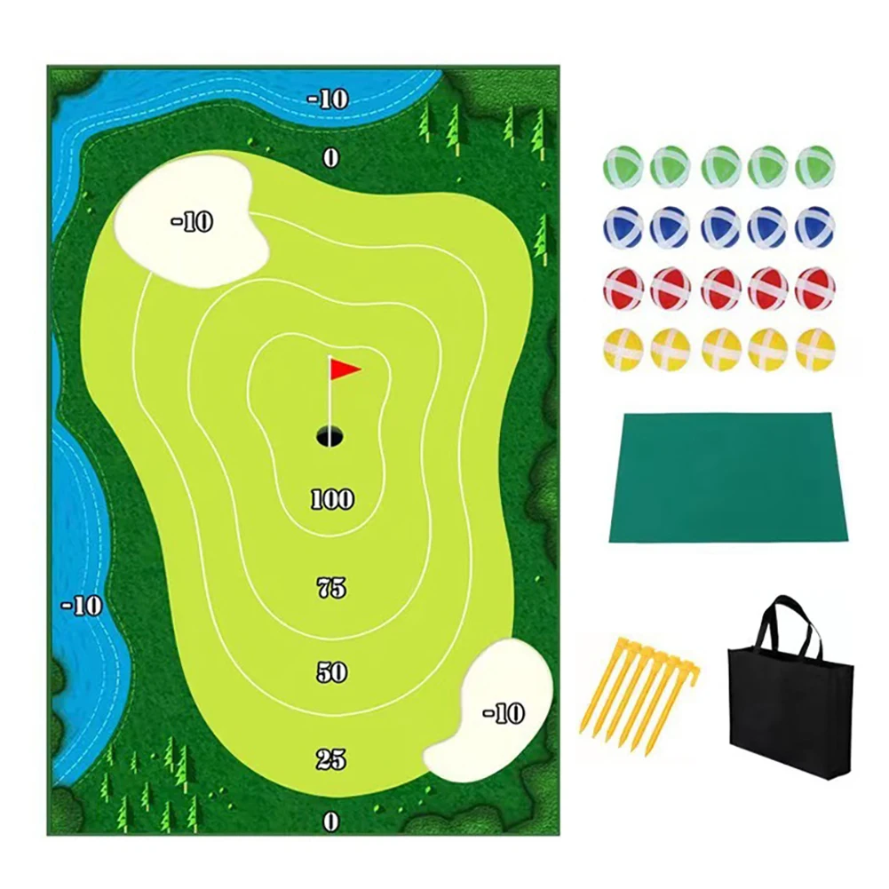 MiniGolfGameSetWithHighQualityGolfTrainingPadGolfPuttingSet