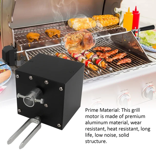 Motore Per Girarrosto BBQ - 12V, Alluminio, Alta Potenza, Universale Per Griglie All'Aperto - Foto 10