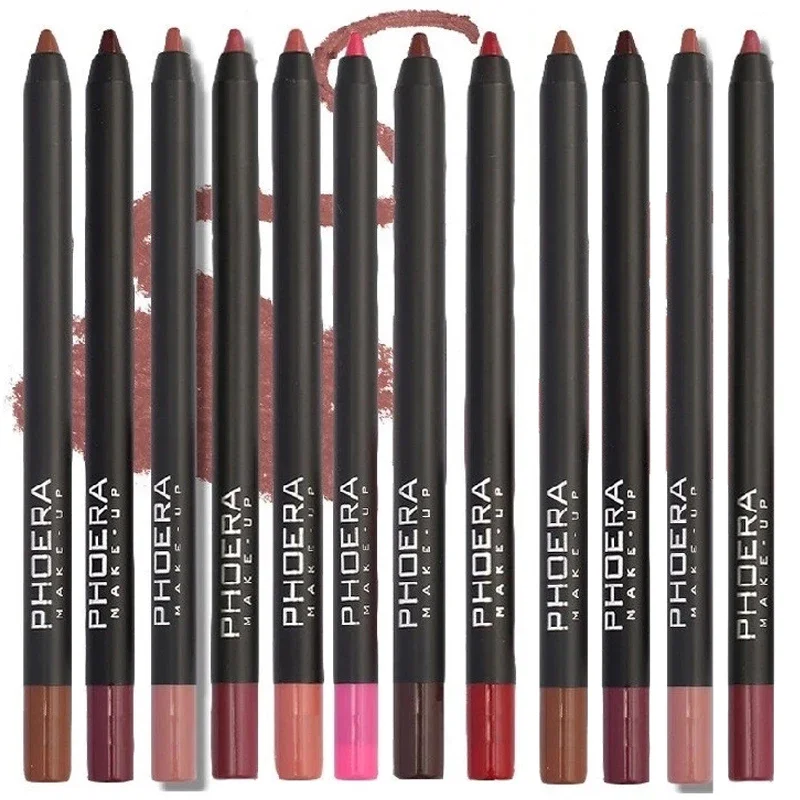 Matita per labbra opaca impermeabile Sexy Red Contour Tint rossetto tazza antiaderente duratura labbra idratanti trucco cosmetico 12 colori