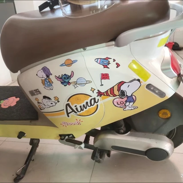 Adesivo Auto Snoopy Gesar 9x11cm - Vinile Di Alta Qualità, Resistente Alle Intemperie - Foto 5