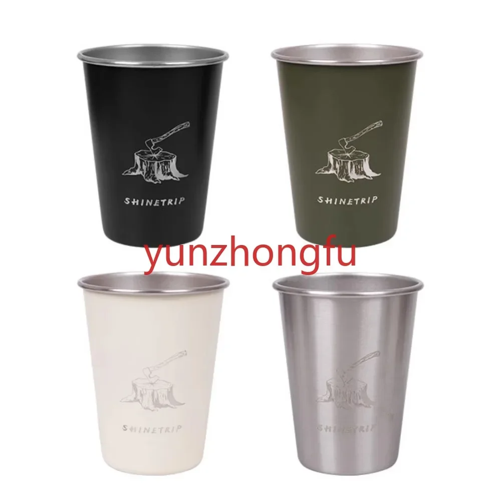 

Outdoor Wild Camping 304 Stainless Steel Water Cup Portable Coffee Barbecue Drink Beer Tea Climbing Set