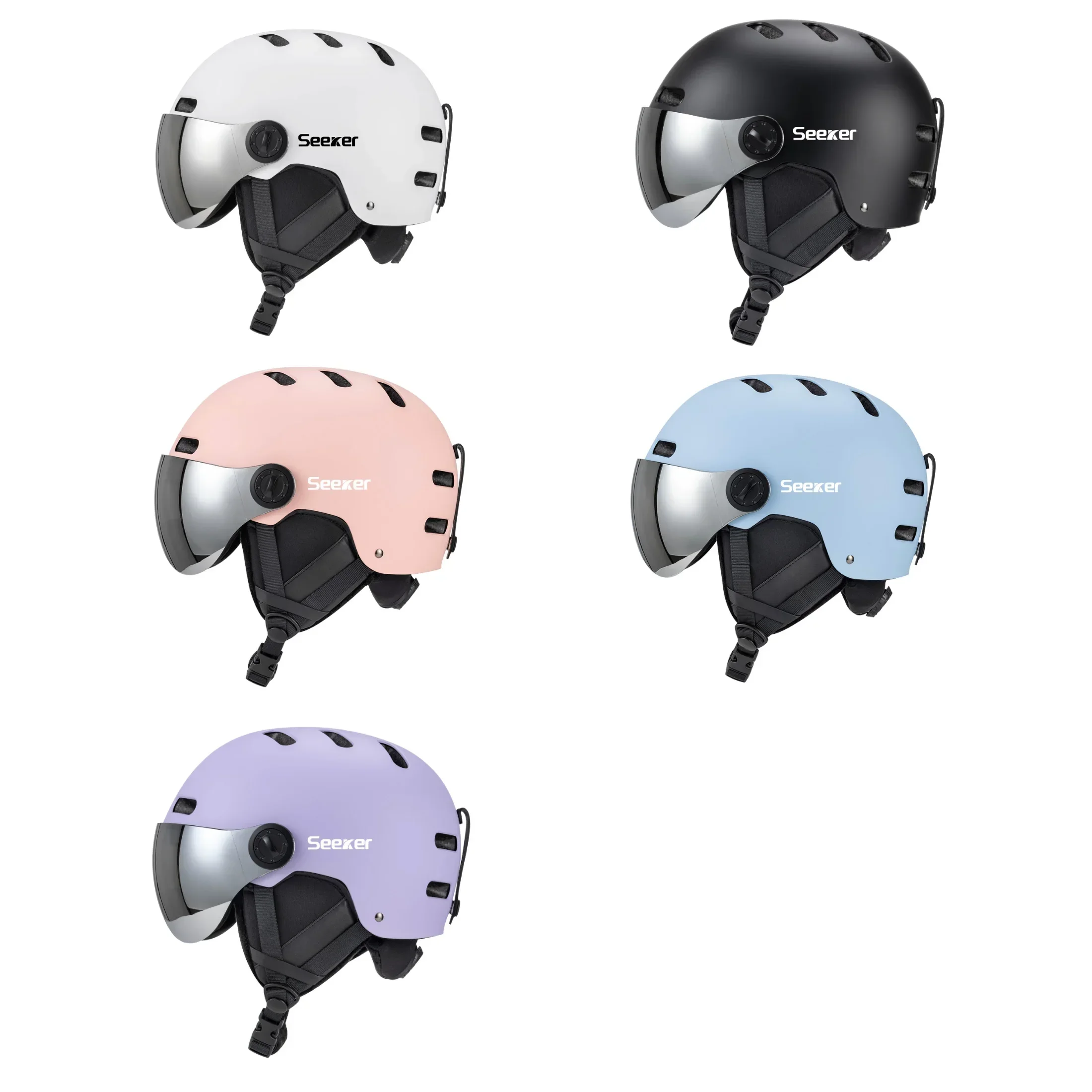 Seeker Ski Helmet with Goggles 6