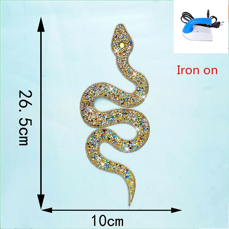jojofuny Toppa Serpente con Strass Fatta Mano per Cucire Decorazione