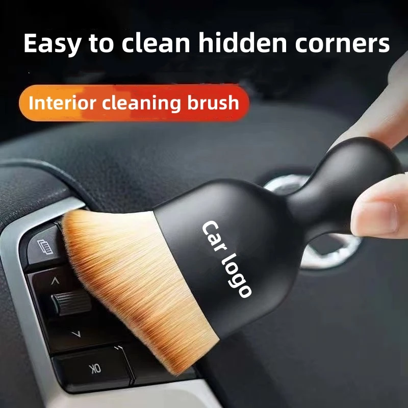 Car Air Conditioner Cleaning Brush Car Air Outlet Crevice Dust Removal Brushes For Porsche Interior Cleaning Accessories car air conditioner cleaning brush