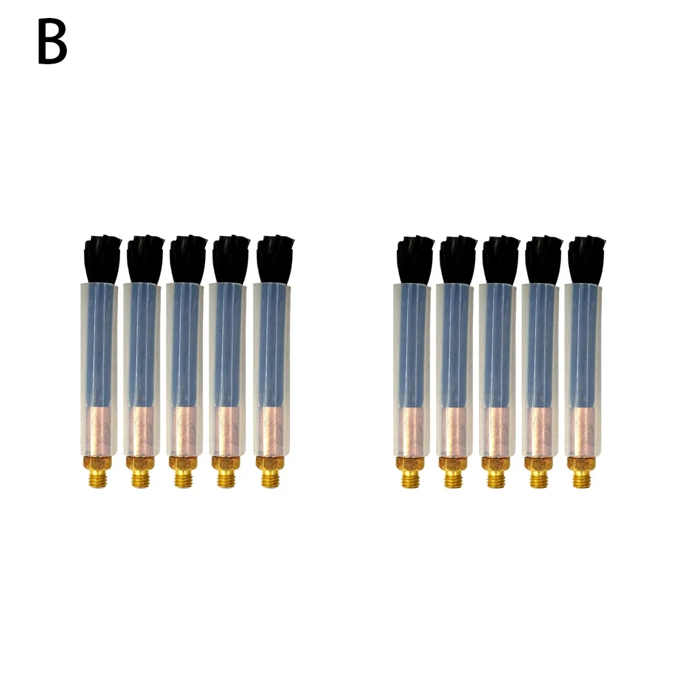10pcs M6/M8/M10 Weld Brushes Cover Cleaning Weld Weldseam Cleaning Brush Carbon Fiber Brush For Welding Accessories cleaning brush cleaning tool