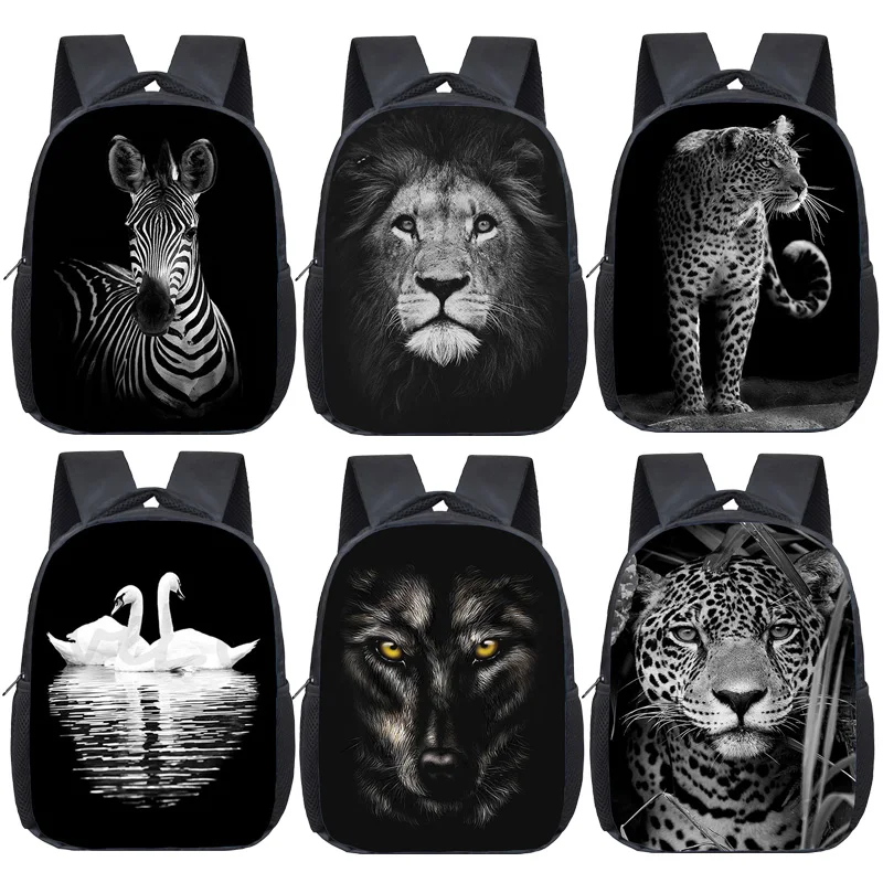 

Kids Kindergarten Animal Lion Elephant Deer Zebra Horse Backpacks School Bag Rucksack Girls Boys Knapsack Travel Bags Book Bags