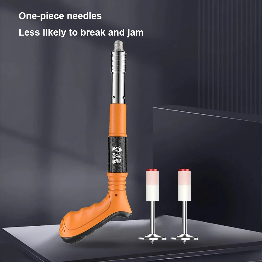 Manual Air Nailer Nail Gun One-handed Operation Silencing Nail Wall Fastening Tool with Nails Riveting Gun Home DIY Installation 2